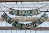Camouflage Happy Birthday Banner Camouflage Happy Birthday Banner Masculine Birthday