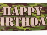 Camouflage Happy Birthday Banner Camouflage Happy Birthday Plastic Party Banner What 39 S It
