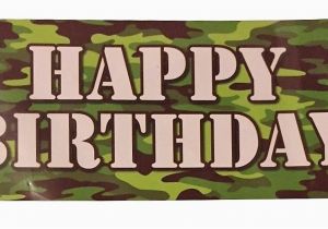 Camouflage Happy Birthday Banner Camouflage Happy Birthday Plastic Party Banner What 39 S It