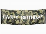 Camouflage Happy Birthday Banner Camouflage Militar Happy Birthday Banner
