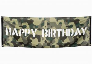 Camouflage Happy Birthday Banner Camouflage Militar Happy Birthday Banner