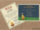 Campfire Birthday Party Invitations S 39 More Campfire Camping Birthday Adult Invitation