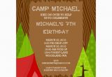 Camping Invites for Birthdays Camping Boy Printable Invitation Dimple Prints Shop