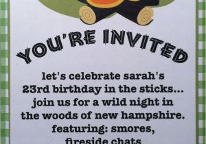 Camping Invites for Birthdays Camping Outdoor Party Invitations