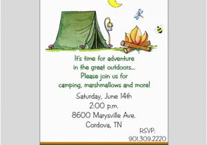 Camping Invites for Birthdays Camping Party Invitations