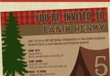 Camping Invites for Birthdays Camping Party Invitations Template Best Template Collection