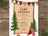 Camping themed Birthday Invitations 17 Best Ideas About Camping Party Invitations On Pinterest