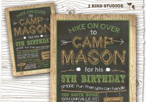 Camping themed Birthday Party Invitations Camping Invitation Camping Party Invitation Camping Birthday