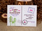 Camping themed Birthday Party Invitations Glam Camping Archives anders Ruff Custom Designs Llc