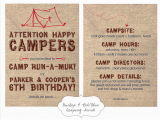 Camping themed Birthday Party Invitations How to Throw A Camp themed Party Cheaper Than Buying All