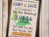 Campout Birthday Invitations Camping Invitation Campout Party Invitation Campout