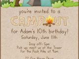 Campout Birthday Invitations Campout Birthday Invitation Party Ideas Pinterest