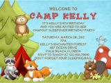Campout Birthday Invitations Campout Birthday Party Invitations Ideas Bagvania Free