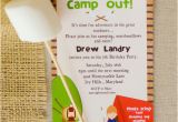 Campout Birthday Party Invitations 6 Best Images Of Free Printable Camp Font Free Summer