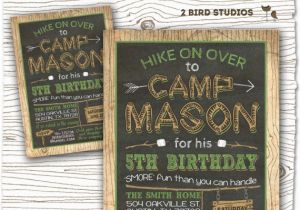Campout Birthday Party Invitations Camping Invitation Camping Party Invitation Camping Birthday