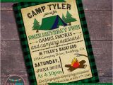 Campout Birthday Party Invitations Items Similar to Camping Party Invitation Campout Party