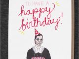 Can I Send A Birthday Card to An Inmate Ruth Bader Ginsburg Birthday Card Rbg Greeting Card Feminist