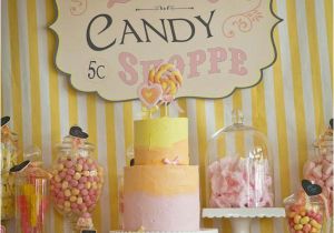 Candy Shop Birthday Party Decorations Kara 39 S Party Ideas Vintage Candy Sweet Shoppe Girl 6th