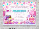 Candy Shoppe Birthday Invitations Candy Shoppe Invitation Sweet Shoppe Ice Cream Candy