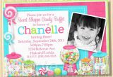 Candy Shoppe Birthday Invitations Sweet Shoppe Buffet Birthday Party Invitation Printable