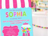 Candy Shoppe Birthday Invitations Sweet Shoppe Party Invitation Sweet 16 Invitation Sweet