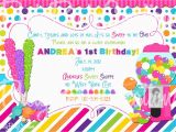 Candy Shoppe Birthday Invitations Sweet Shoppe Pink Birthday Invitation You by