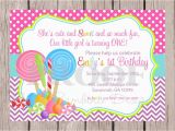 Candy themed Birthday Party Invitations Candy themed Invitations Template Best Template Collection