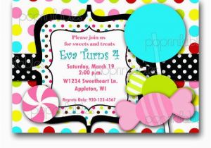 Candy themed Birthday Party Invitations Etsy Your Place to Buy and Sell All Things Handmade