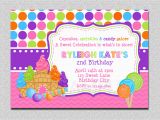 Candyland Birthday Invites Candyland Birthday Invitation Sweet Shoppe Candyland Birthday