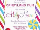 Candyland Birthday Invites Candyland Candy Shop Invitation Printable