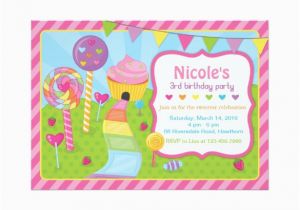 Candyland Birthday Invites Candyland Invitation Template Invitation Template