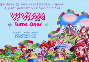 Candyland Birthday Invites Candyland Party Invitations Template Best Template