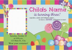 Candyland Birthday Invites Free Printable Candyland Invitation Blank Template