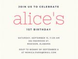 Canva Birthday Invite 1st Birthday Invitation Templates Canva