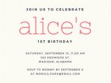 Canva Birthday Invite 1st Birthday Invitation Templates Canva