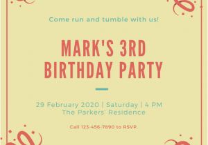 Canva Birthday Invite Birthday Invitation Templates Canva