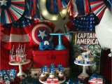 Captain America Birthday Decorations Captain America Birthday Party Ideas Photo 5 Of 19