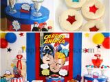 Captain America Birthday Decorations Captain America Party Ideas Paige 39 S Party Ideas