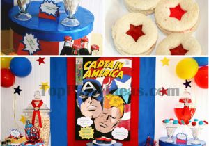 Captain America Birthday Decorations Captain America Party Ideas Paige 39 S Party Ideas