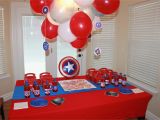 Captain America Birthday Decorations Captain America themed Birthday Party events to Celebrate