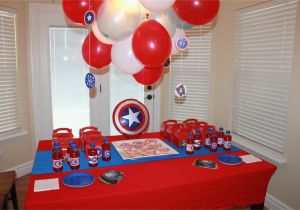 Captain America Birthday Decorations Captain America themed Birthday Party events to Celebrate