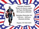 Captain America Birthday Party Invitations 10 Captain America Invitations with Envelopes Free Return