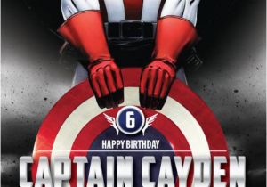 Captain America Birthday Party Invitations Captain America 5×7 Birthday Invitation