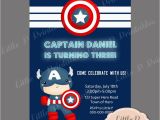 Captain America Birthday Party Invitations Captain America Birthday Invitation Avengers Invitation