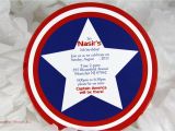 Captain America Birthday Party Invitations Captain America Birthday Invitation