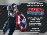 Captain America Birthday Party Invitations Captain America Birthday Invitations Kustom Kreations