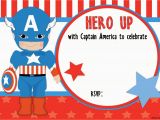 Captain America Birthday Party Invitations Free Printable Captain America Birthday Invitation