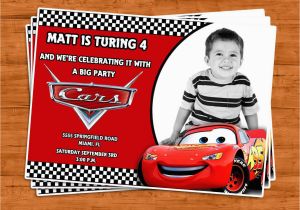 Car themed Birthday Cards Cars Birthday Invitation U Print by Ptycards On Etsy