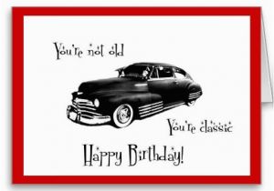 Car themed Birthday Cards Classic Car Birthday Card Classic Car Party Pinterest