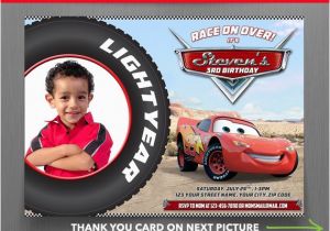 Car themed Birthday Cards Disney Cars 7×5 In Birthday Party Invitation with Free